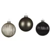 Depot Set De Boules De Noël En Verre Rainure^ Boules & Pointes D'Arbres