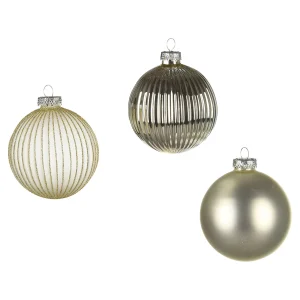 Depot Set De Boules De Noël En Verre Rainure^ Boules & Pointes D'Arbres