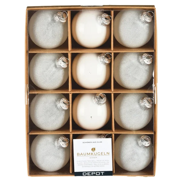 Depot Set De Boules De Noël En Verre Glam Mix^ Boules & Pointes D'Arbres