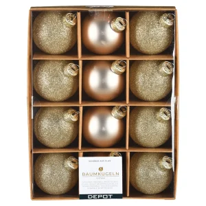 Depot Set De Boules De Noël En Verre Glam Mix^ Boules & Pointes D'Arbres