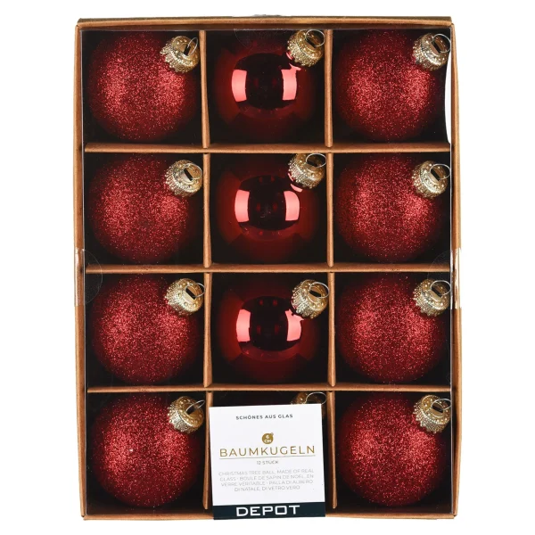 Depot Set De Boules De Noël En Verre Glam Mix^ Boules & Pointes D'Arbres
