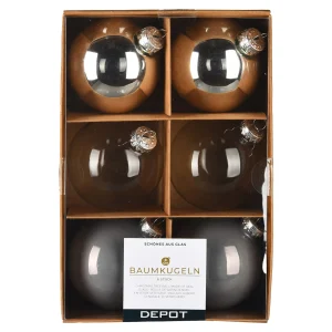 Depot Set De Boules De Noël En Verre^ Boules & Pointes D'Arbres