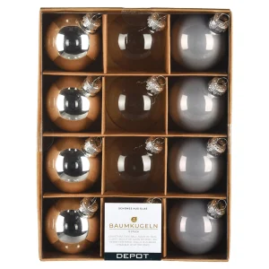 Depot Set De Boules De Noël En Verre^ Boules & Pointes D'Arbres