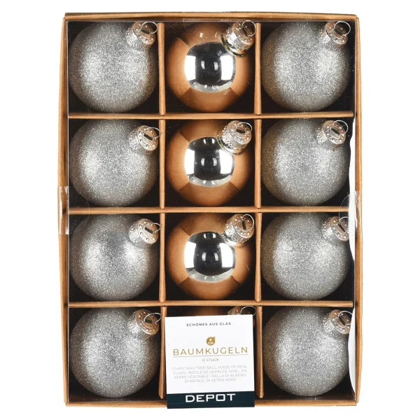 Depot Set De Boules De Noël En Verre Glam Mix^ Boules & Pointes D'Arbres