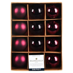 Depot Set De Boules De Noël En Verre^ Boules & Pointes D'Arbres