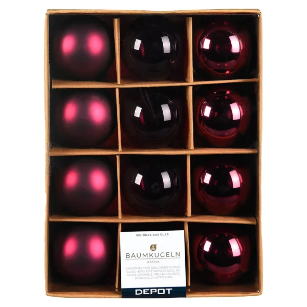 Depot Set De Boules De Noël En Verre^ Boules & Pointes D'Arbres