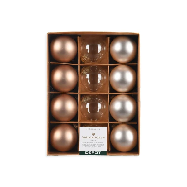 Depot Set De Boules De Noël En Verre^ Boules & Pointes D'Arbres