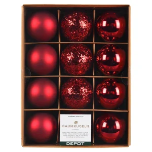Depot Set De Boules De Noël En Verre Glimmermix^ Boules & Pointes D'Arbres