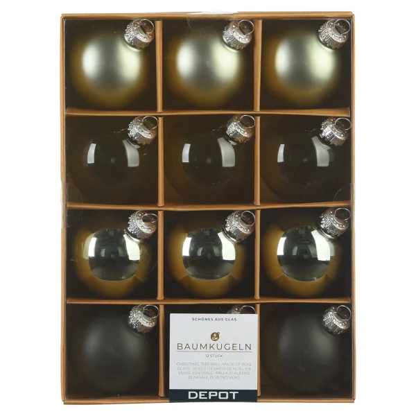 Depot Set De Boules De Noël En Verre^ Boules & Pointes D'Arbres