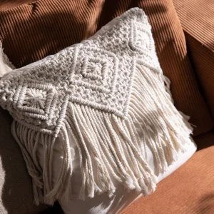 Depot Set De Coussins En Jute Et Macrame