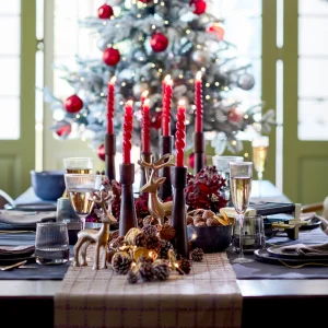 Depot Set De Décoration Porte-Bougies De Noël Rainure^ Couronnes De L'Avent
