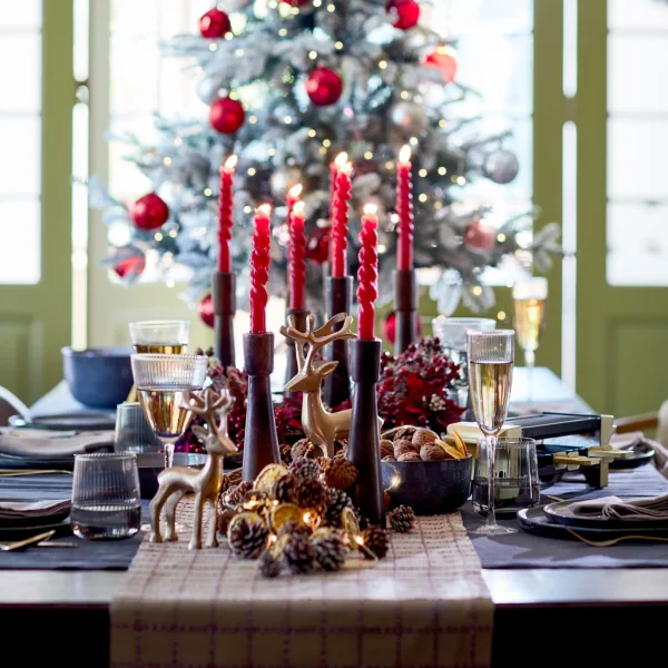 Depot Set De Décoration Porte-Bougies De Noël Rainure^ Couronnes De L'Avent