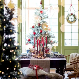 Depot Set De Décoration Porte-Bougies De Noël Rainure^ Couronnes De L'Avent