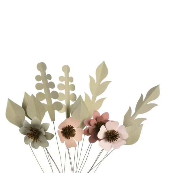 Depot Set De Fleurs En Papier Lovely Sur Fiches
