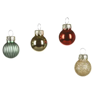 Depot Set De Mini-Boules De Noël En Verre^ Décoration De La Couronne De L'Avent