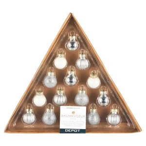 Depot Set De Mini-Boules De Noël En Verre^ Décoration De La Couronne De L'Avent