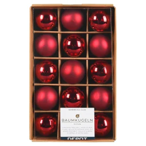 Depot Set De Mini-Boules De Noël En Verre^ Décoration De La Couronne De L'Avent