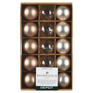 Depot Set De Mini-Boules De Noël En Verre^ Décoration De La Couronne De L'Avent