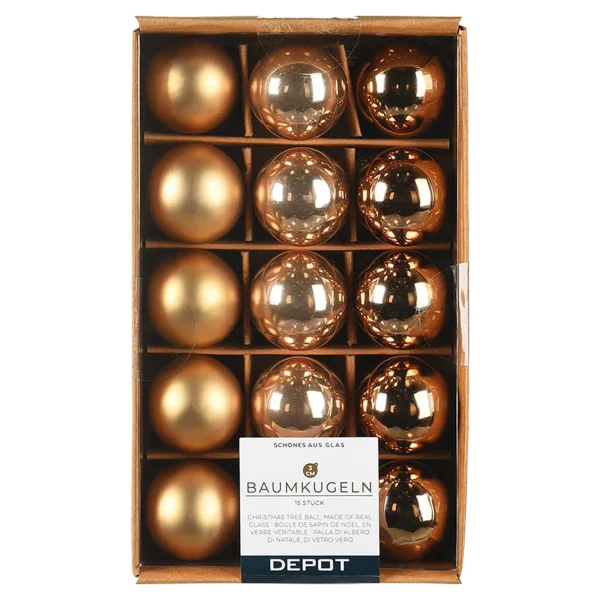 Depot Set De Mini-Boules De Noël En Verre^ Décoration De La Couronne De L'Avent