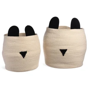 Depot Set De Paniers De Rangement Panda
