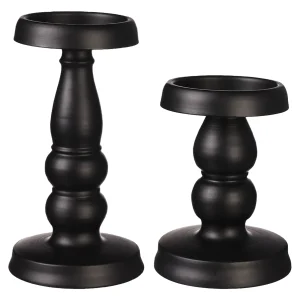 Depot Set De Porte-Bougies Svart^ Lanternes & Chandeliers