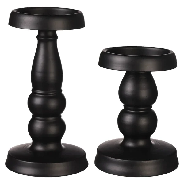 Depot Set De Porte-Bougies Svart^ Lanternes & Chandeliers