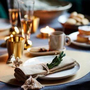 Depot Set De Table Reversible Feuille^ Linge De Table