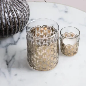Depot Set De Verres A Bougie Chauffe-Plat Artdeco^ Lanternes & Chandeliers