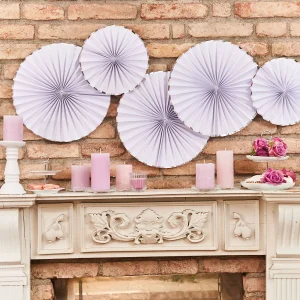 Depot Set D'Eventails Décoratifs Bord Argente