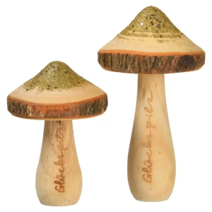 Depot Set D'Objets Deco Champignon Paillettes