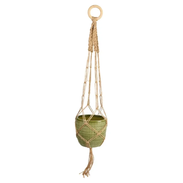 Depot Suspension En Jute Pour Pots De Plantes