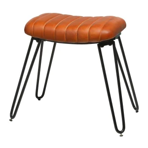 Depot Tabouret En Cuir Vitus