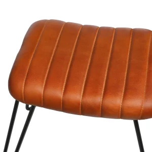 Depot Tabouret En Cuir Vitus