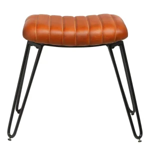 Depot Tabouret En Cuir Vitus