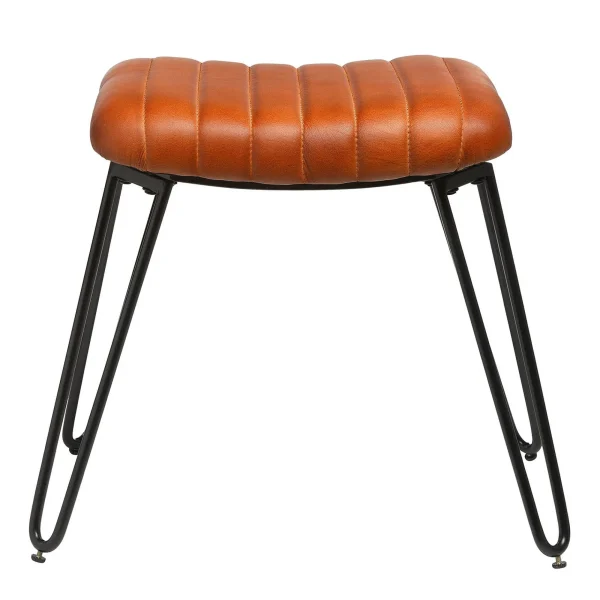 Depot Tabouret En Cuir Vitus
