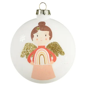 Depot Taler Engel Glas Ca.D8Cm^ Boules & Pointes D'Arbres