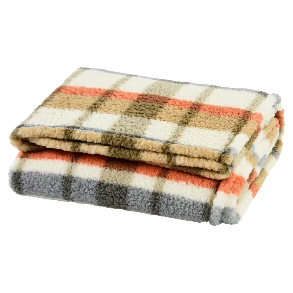 Depot Teddy-Decke Karo^ Couvertures, Peaux & Plus
