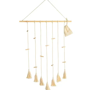 Depot Tenture Murale En Macrame Avec Pinces^ Calendrier De L'Avent