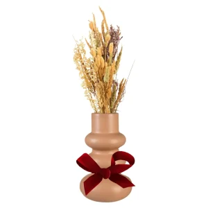 Depot Vase Avec Fleurs Sechees