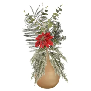 Depot Vase Ballon Classic Christmas Avec Fleurs Artificielles