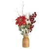 Depot Vase Décoratif Classic Christmas Avec Fleurs Artificielles